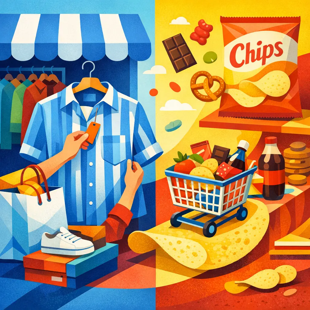Shopping for Shirt and Snacks - Beginner English Learning Podcast - LexiTalk