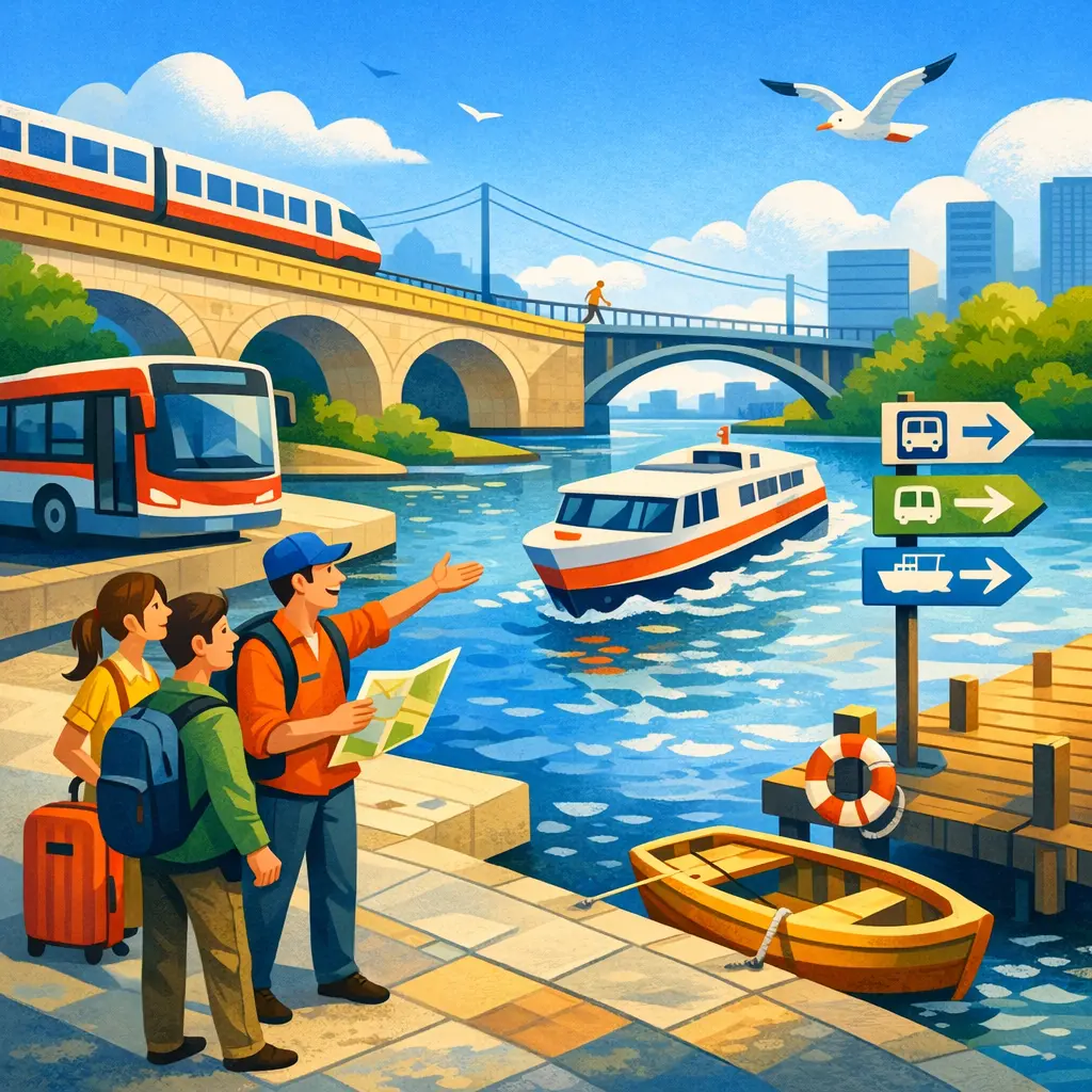 Help at the Riverside Transport Hub - Advanced English Learning Podcast - LexiTalk