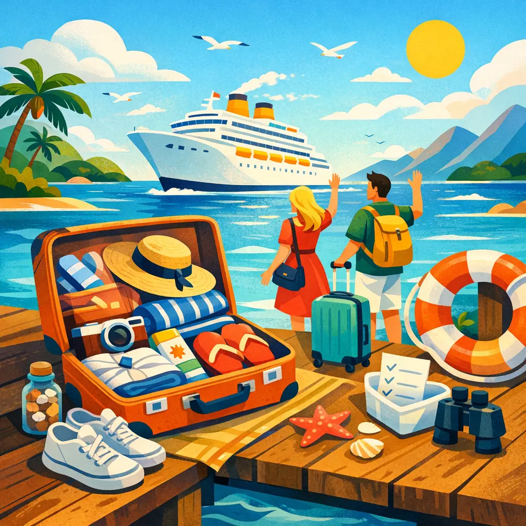 Greeting and packing for a cruise - Beginner English Learning Podcast - LexiTalk