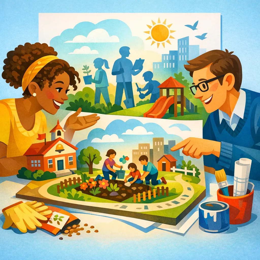 Parent-Teacher Talk about a Community Project - Advanced English Learning Podcast - LexiTalk