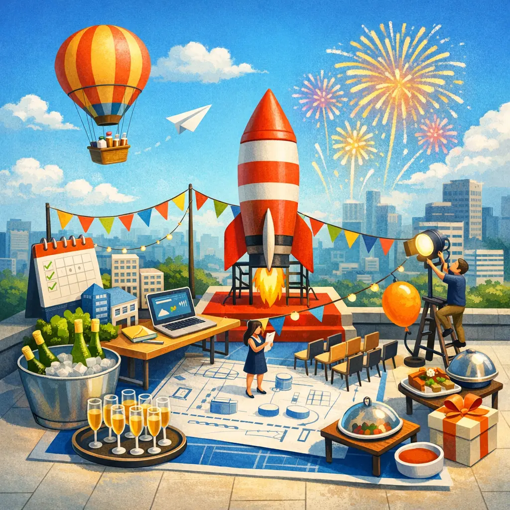 Planning the Office Launch Event - Advanced English Learning Podcast - LexiTalk