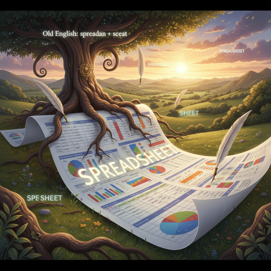 Spreadsheet One Word spreadsheet - what is a spreadsheet and how to use it | Learn English ...