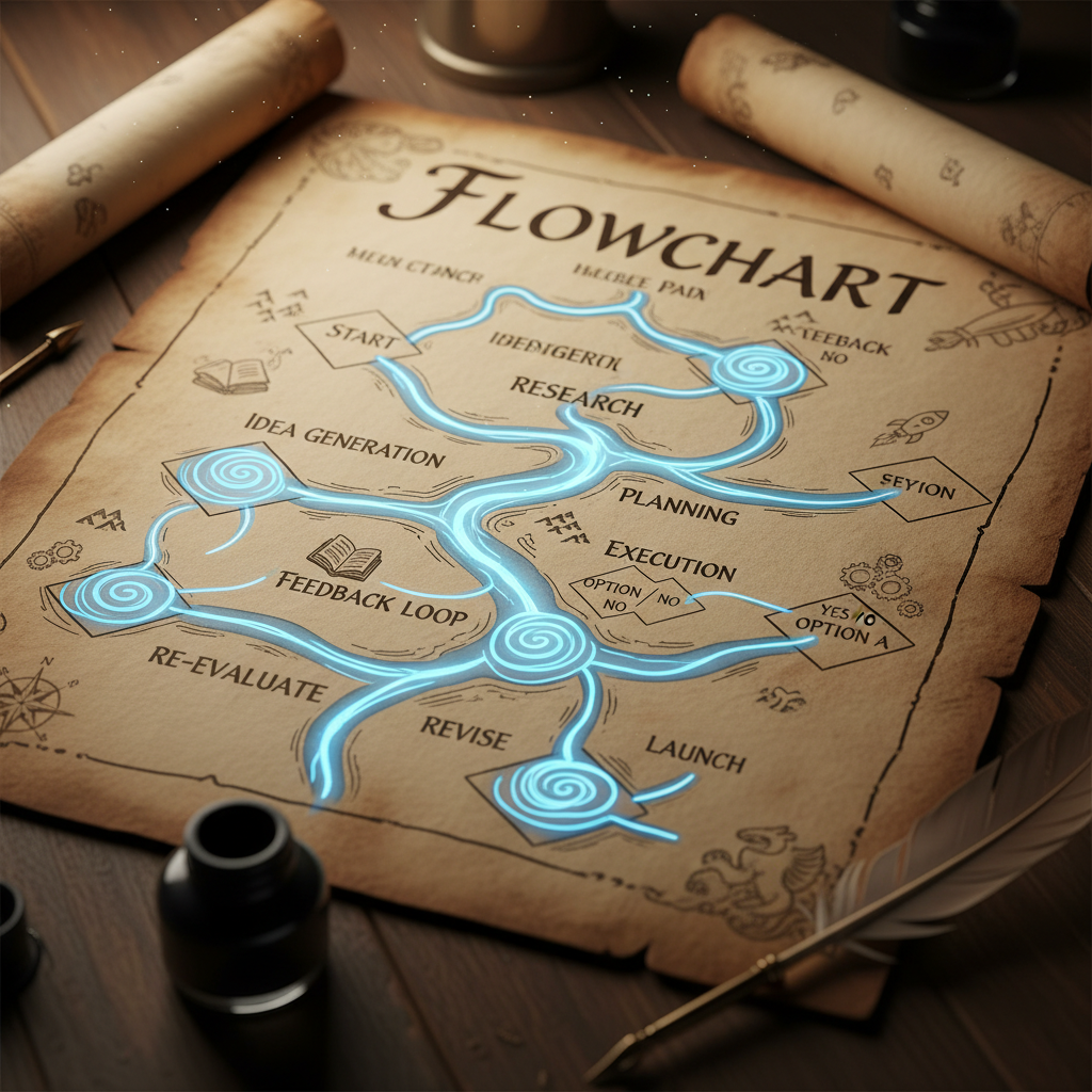 flowchart - flowchart的意思和用法 | 英語詞彙學習 - LexiTalk AI